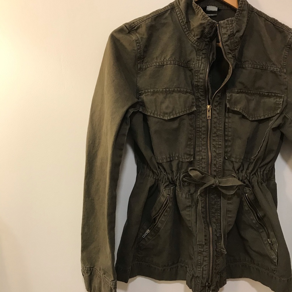 J. Crew Factory | Olive Green Utility Jacket S